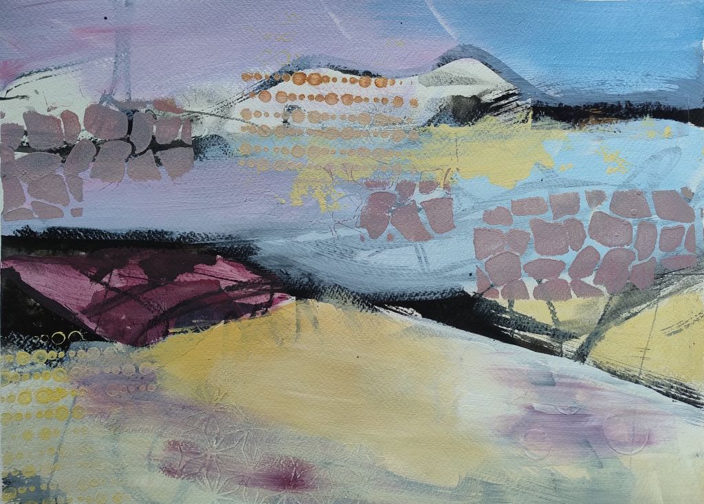 Winterlandschaft abstrakt Nr. 2