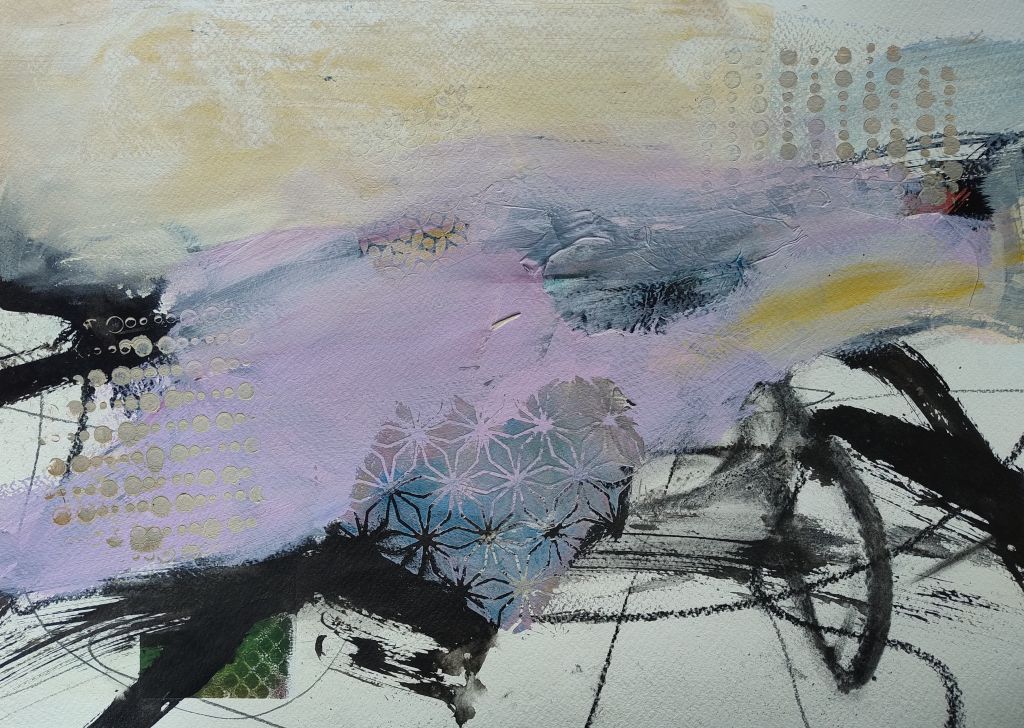 Winterlandschaft abstrakt Nr. 3