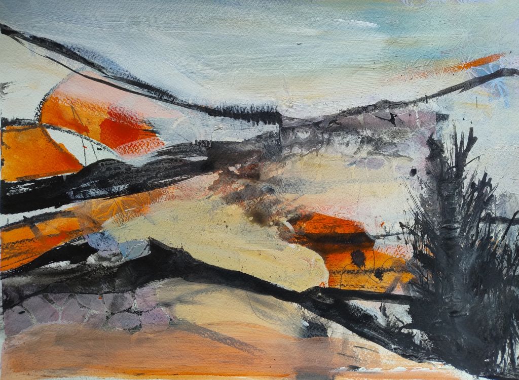 Winterlandschaft abstrakt Nr. 4